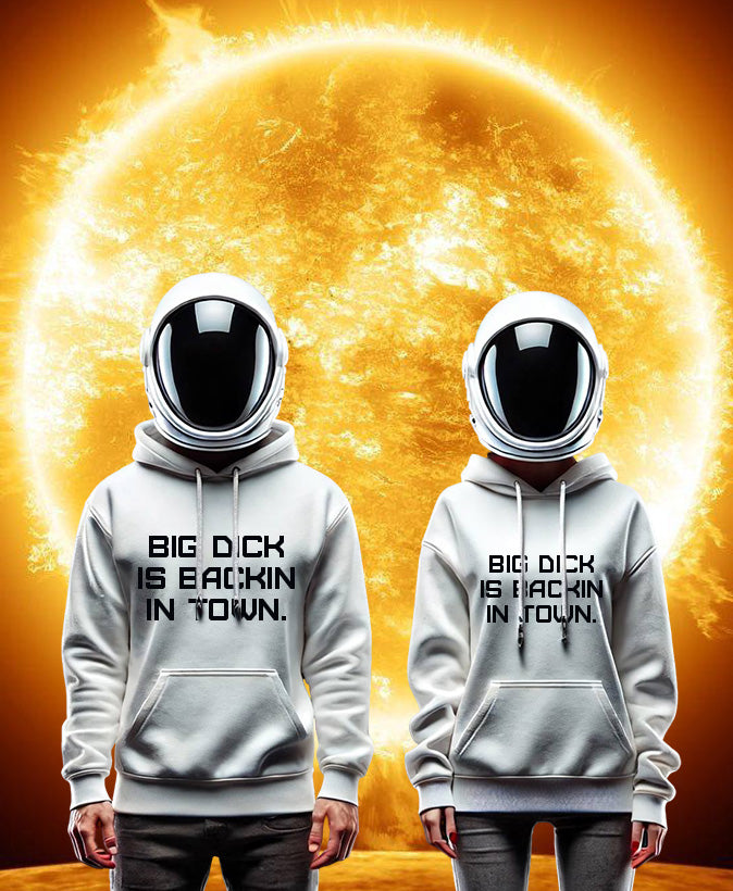 BIDINTOWN Unisex midweight hoodie BLACK