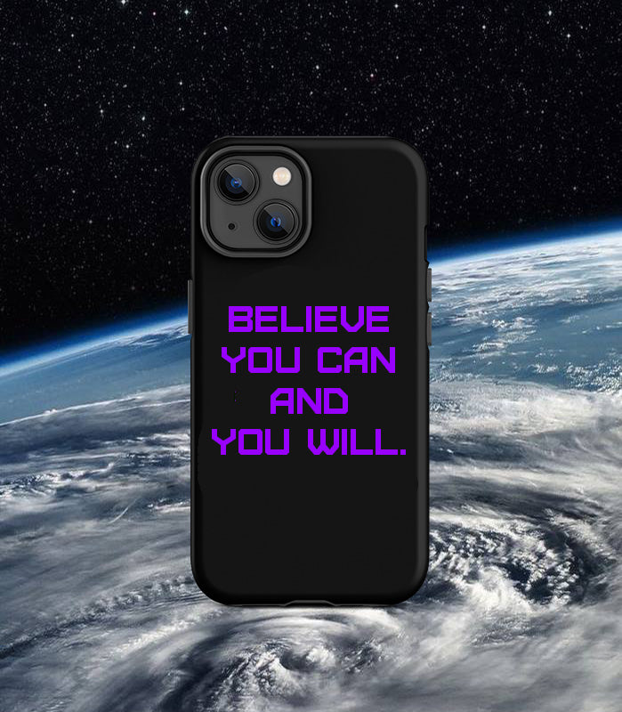 BELIEVE Tough Case for iPhone PURPLE