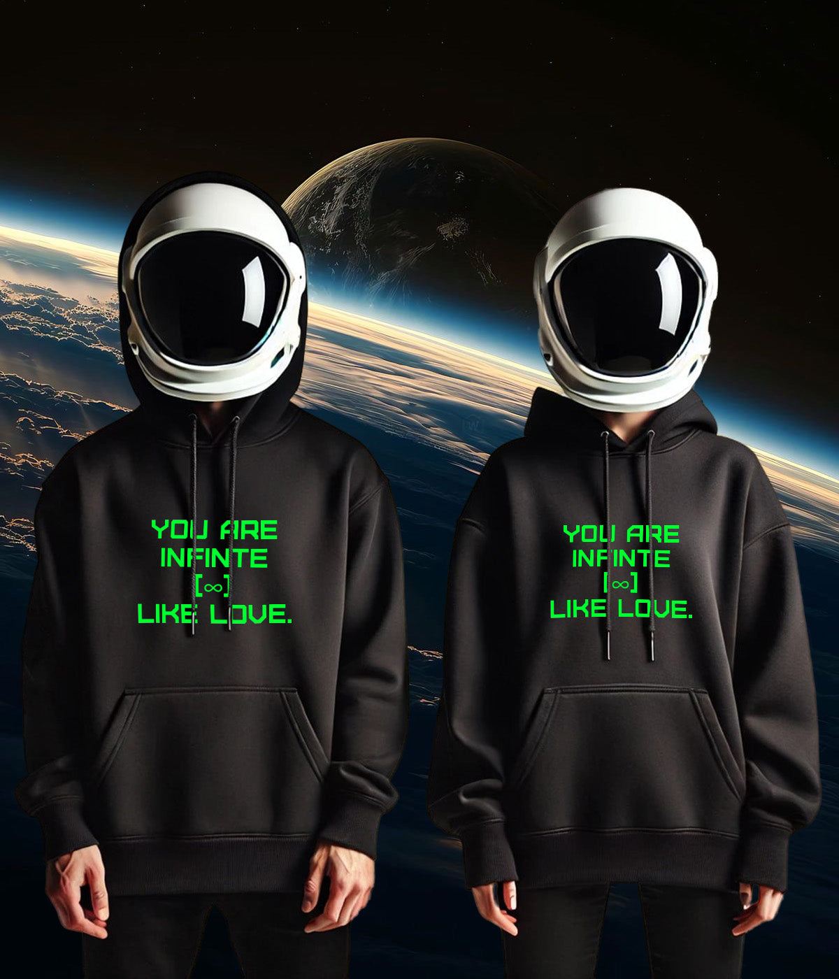 INFINITE Unisex midweight hoodie GREEN