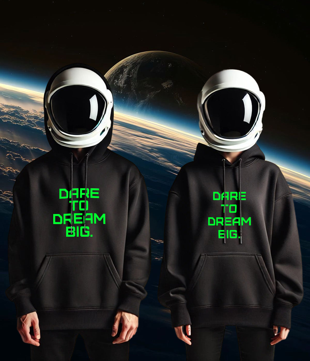 DARE Unisex midweight hoodie GREEN