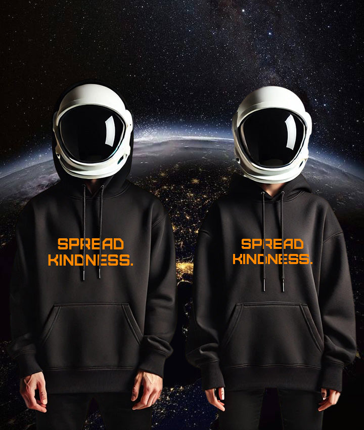 KINDNESS Unisex midweight hoodie ORANGE