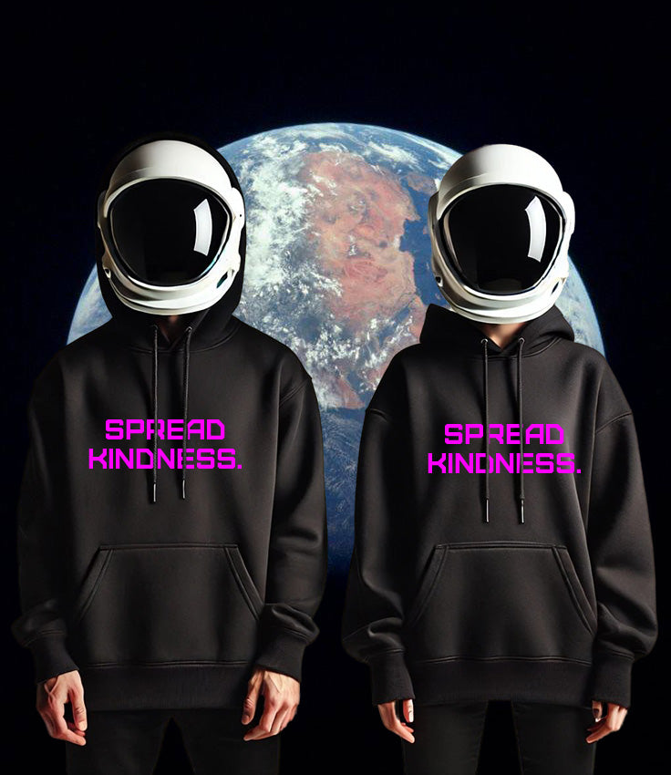 KINDNESS Unisex midweight hoodie PINK