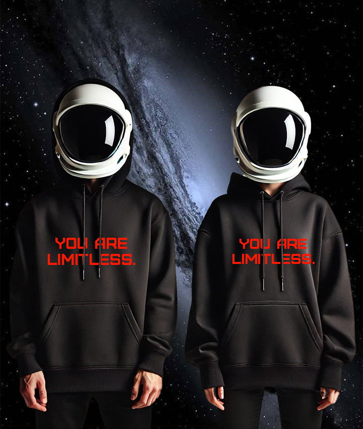 LIMITLESS Unisex midweight hoodie RED