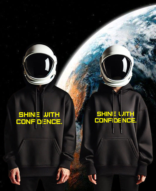 SHINE Unisex midweight hoodie YELLOW