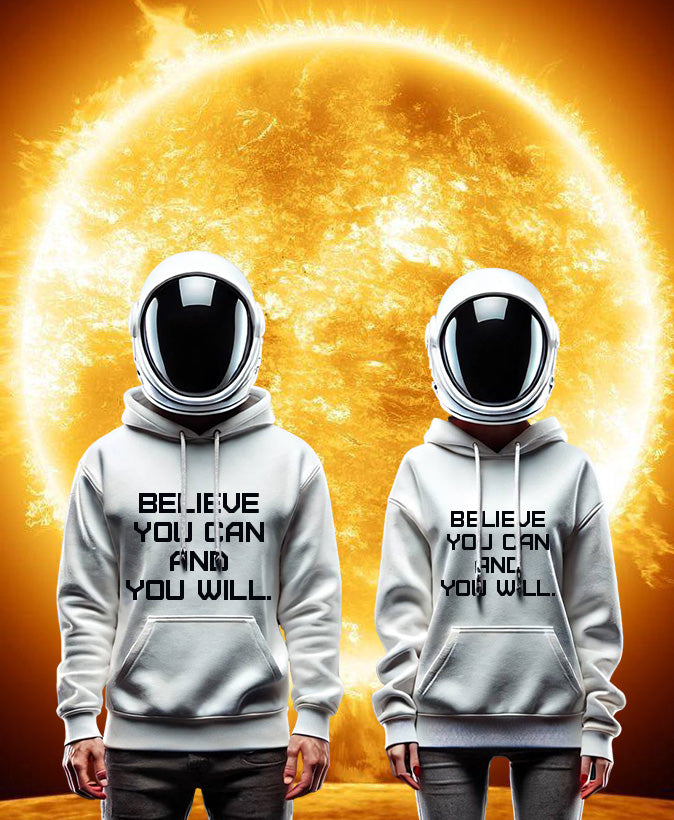 BELIEVE Unisex midweight hoodie BLACK