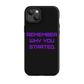 REMEMBER Tough Case for iPhone® PURPLE