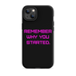 REMEMBER Tough Case for iPhone® PINK