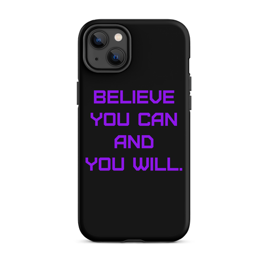 BELIEVE Tough Case for iPhone PURPLE