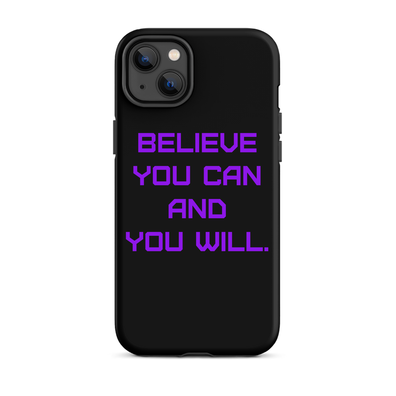 BELIEVE Tough Case for iPhone PURPLE