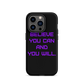 BELIEVE Tough Case for iPhone PURPLE