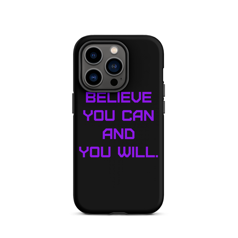 BELIEVE Tough Case for iPhone PURPLE