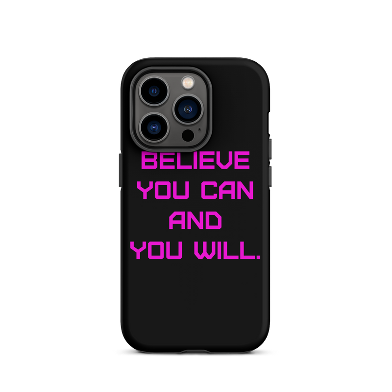 BELIEVE Tough Case for iPhone PINK