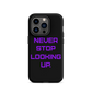 NEVERSTOP Tough Case for iPhone PURPLE