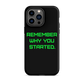 REMEMBER Tough Case for iPhone® GREEN