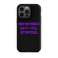 REMEMBER Tough Case for iPhone® PURPLE