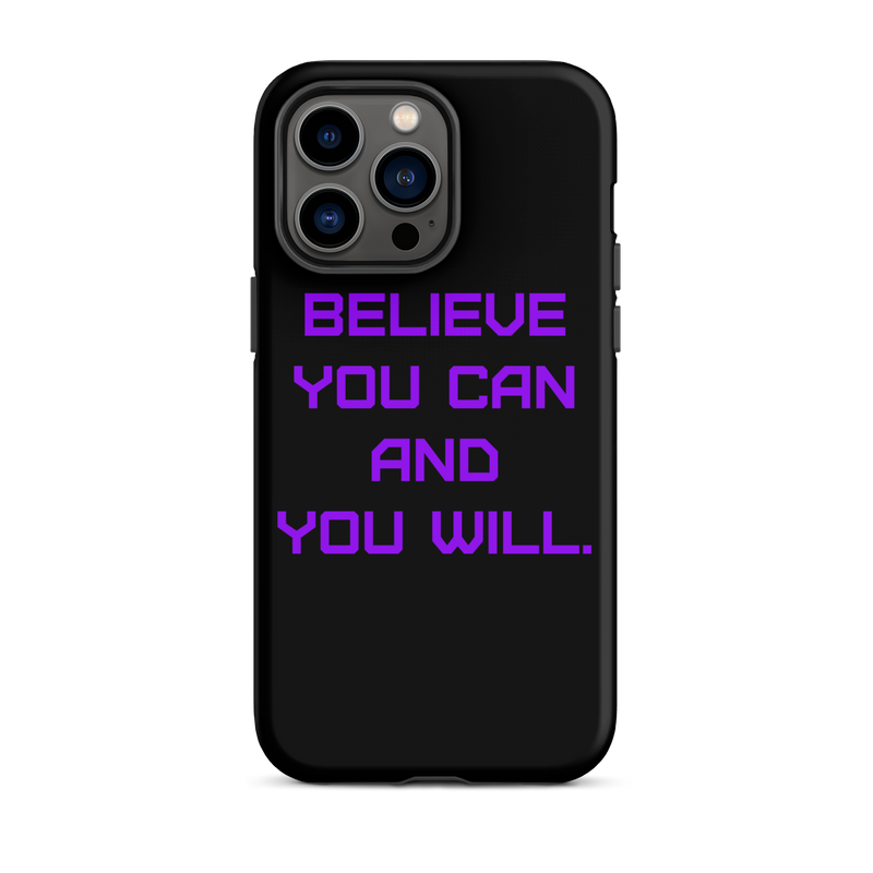 BELIEVE Tough Case for iPhone PURPLE