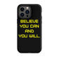 BELIEVE Tough Case for iPhone® YELLOW