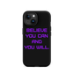 BELIEVE Tough Case for iPhone PURPLE