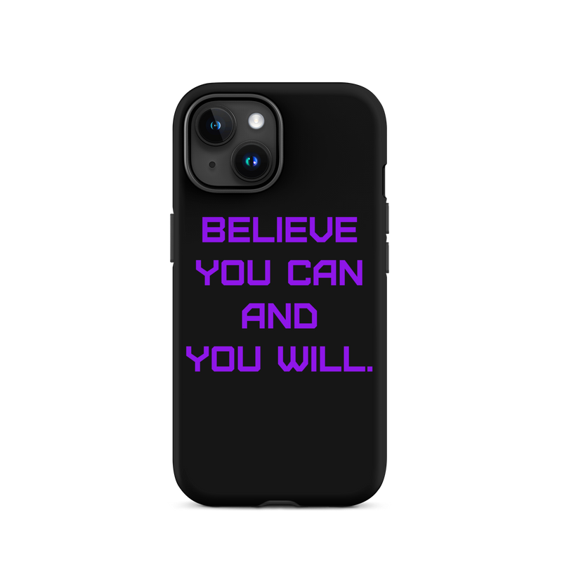 BELIEVE Tough Case for iPhone PURPLE