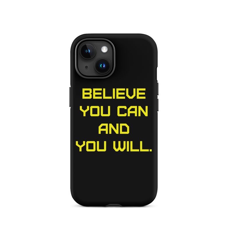 BELIEVE Tough Case for iPhone® YELLOW