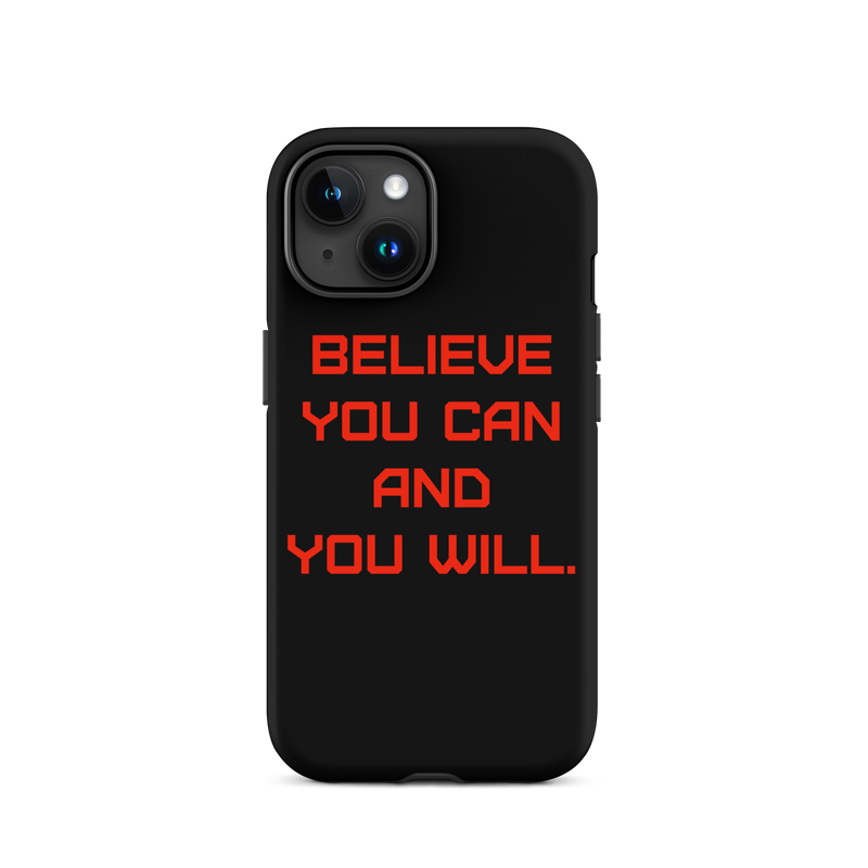 BELIEVE Tough Case for iPhone RED