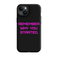 REMEMBER Tough Case for iPhone® PINK