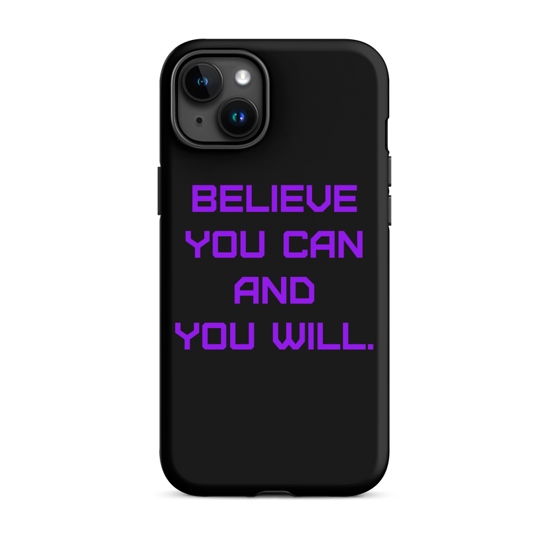 BELIEVE Tough Case for iPhone PURPLE