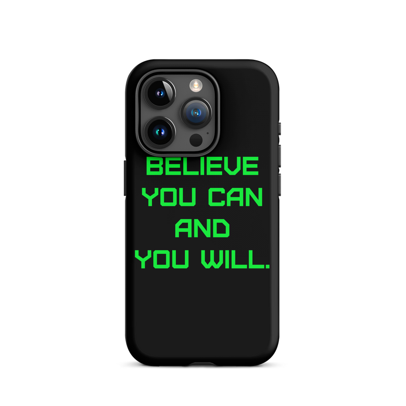 BELIEVE Tough Case for iPhone GREEN