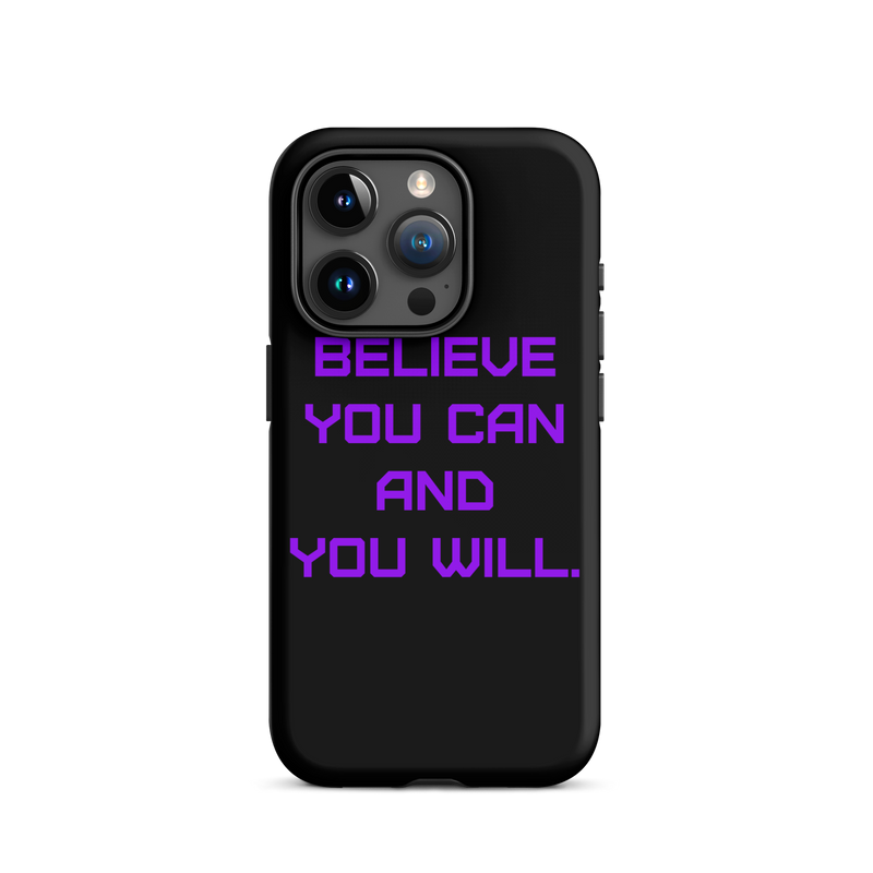 BELIEVE Tough Case for iPhone PURPLE