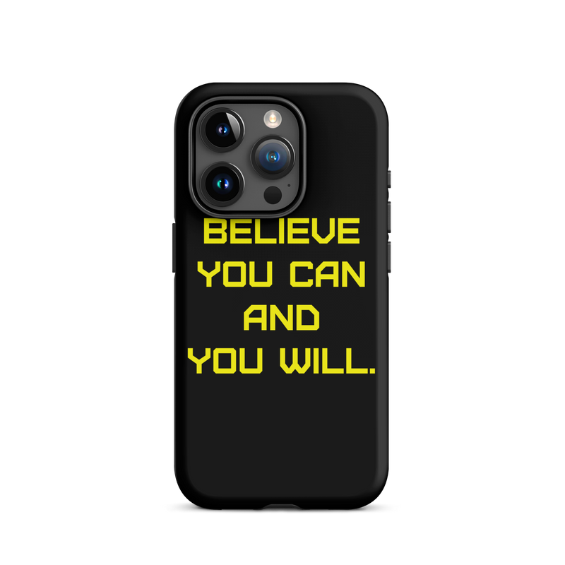 BELIEVE Tough Case for iPhone® YELLOW