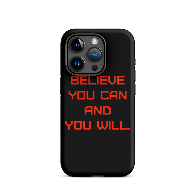 BELIEVE Tough Case for iPhone RED