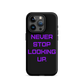 NEVERSTOP Tough Case for iPhone PURPLE