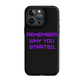 REMEMBER Tough Case for iPhone® PURPLE