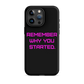 REMEMBER Tough Case for iPhone® PINK