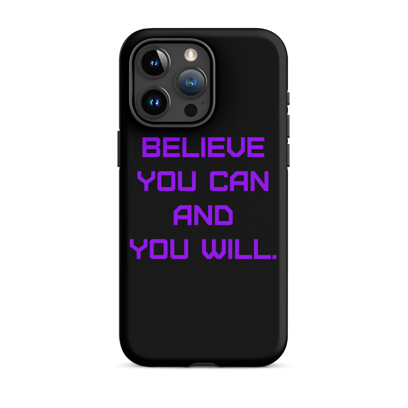 BELIEVE Tough Case for iPhone PURPLE