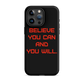 BELIEVE Tough Case for iPhone RED